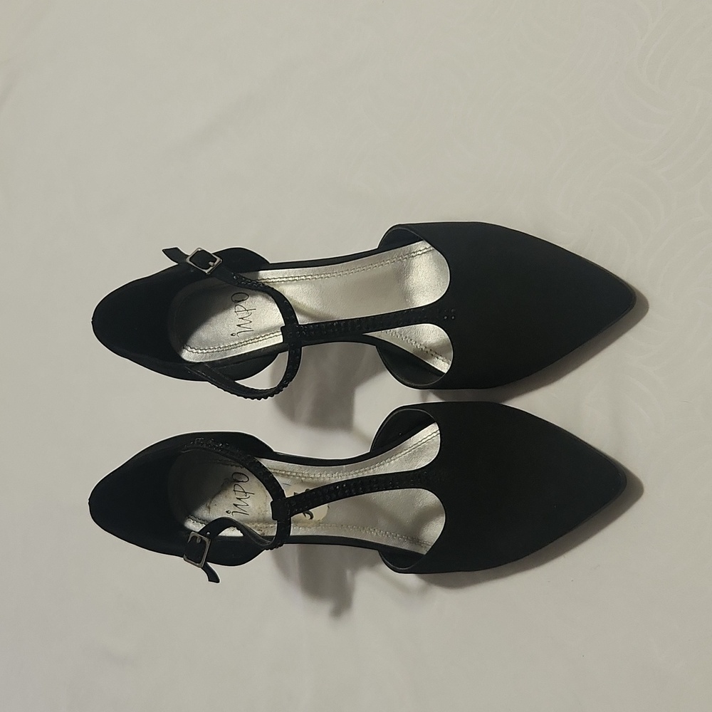 IMPO HEELS SHOES DRESS WOMANS BLACK SIZE 9.5 - Picture 1 of 9